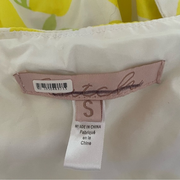 Anthropologie Hutch Lemon print V-Neck Tiered Wrap Midi Dress 37363 - Picture 9 of 16